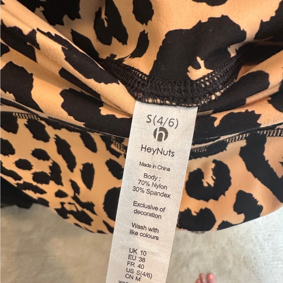 Hawthorne Leopard Print High-Waisted Workout Leggings Athletic Athleisure Sporty - Picture 11 of 11